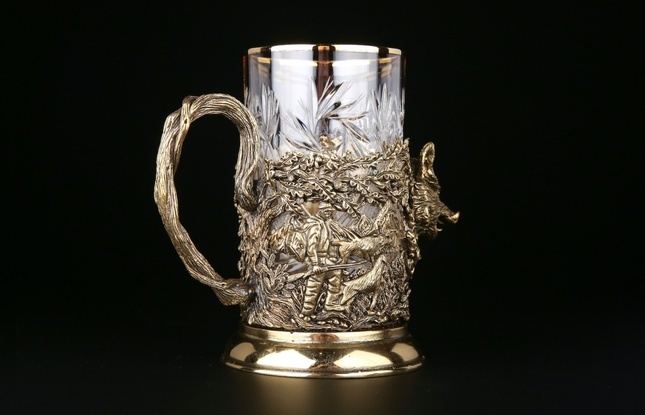 Подстаканник "Русский лес Кабан"250 мл - фото №3