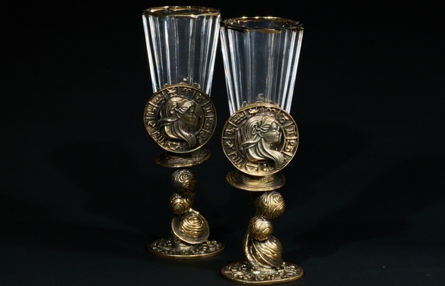 Набор лафитников для водки Знаки зодиака «Дева» 50 мл - фото №1