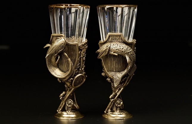 Набор рюмок-лафитников «Рыбалка Трофеи» 50 мл - фото №2