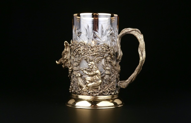 Подстаканник "Русский лес Кабан"250 мл - фото №4