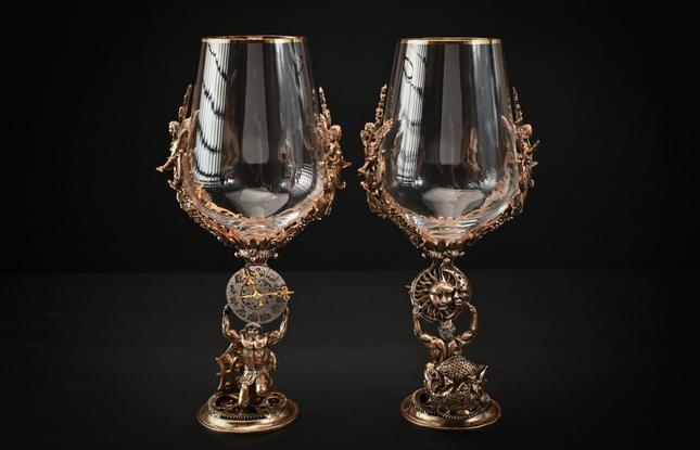 Бокал для вина "Гороскоп Рыбы"  1 шт.  в подарочном футляре с художественным оформлением  430 мл - фото №5