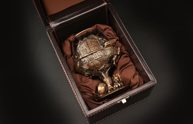 Бокал для коньяка "Успешному человеку"  1 шт.  в подарочном футляре с художественным оформлением  430 мл - фото №6