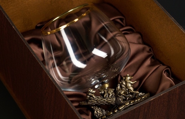 Бокал для коньяка "Утро в сосновом бору" эконом 430 мл - фото №7