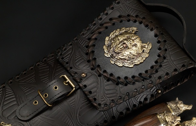 Набор шампуров в чехле "Кочевник 15 Звери большие" - фото №4