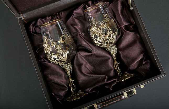 Бокал для вина «Цветок» 450 мл - фото №5