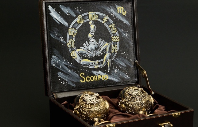 Бокал для коньяка Зодиак "Скорпион"  2 шт.  в подарочном футляре с художественным оформлением  430 мл - фото №2