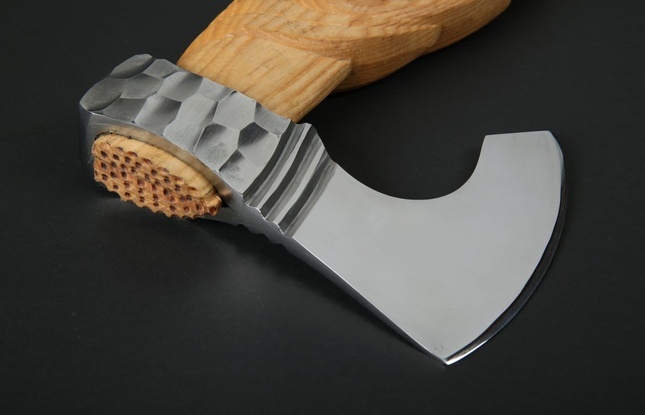 Топор Викинг, камень, резная ручка - фото №2