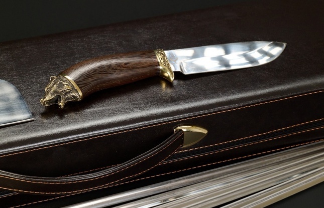 Набор шампуров в футляре «Скиф 3» Звери каменные - фото №5