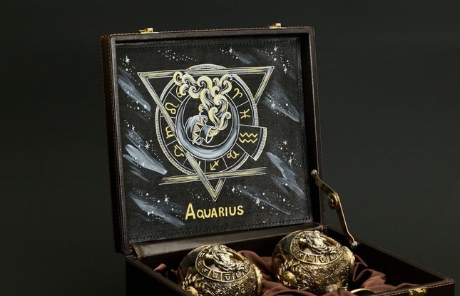 Бокал для коньяка Зодиак "Водолей"  2 шт.  в подарочном футляре с художественным оформлением  430 мл - фото №2