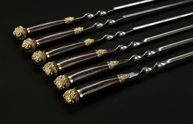 Шампуры ручной работы «Звери Большие Лев» - фото №1