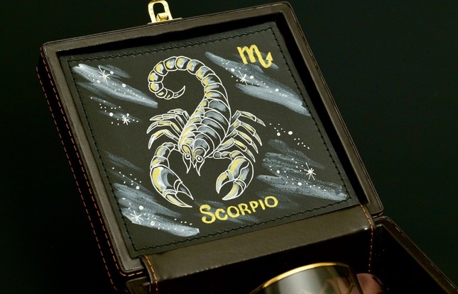 Стакан для виски Зодиак "Скорпион"  1 шт.  в подарочном кейсе с художественным оформлением 310 мл - фото №1