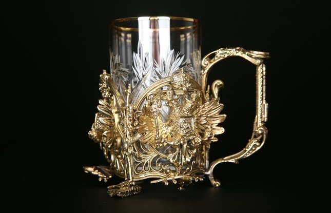 Подстаканник "Герб России"  250 мл - фото №2