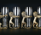 Набор пивных бокалов «Львы» 4 шт.  в подарочном футляре - фото №1