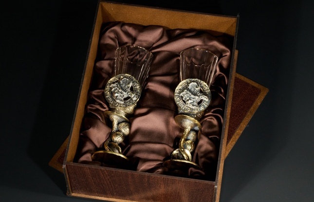 Набор лафитников  для водки Знаки зодиака «Скорпион» 50мл - фото №4