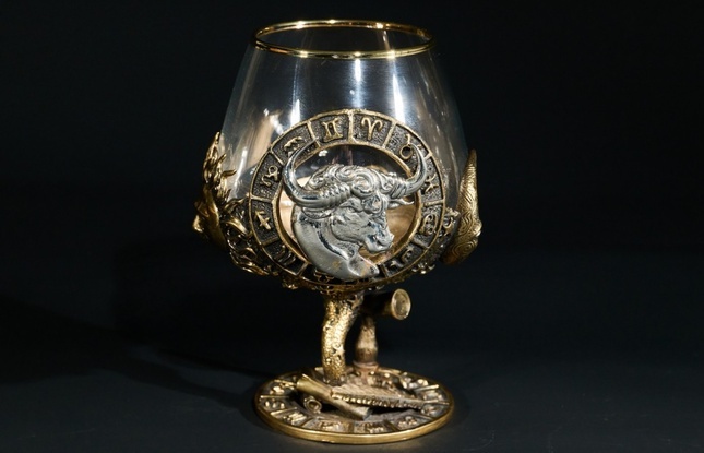 Бокал для коньяка Зодиак "Телец"  2 шт.  в подарочном футляре с художественным оформлением  430 мл - фото №6