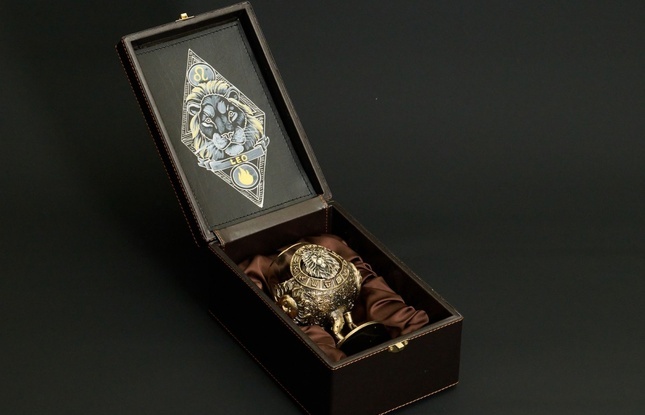 Бокал для коньяка Зодиак "Лев"  1 шт.  в подарочном футляре с художественным оформлением  430 мл - фото №1