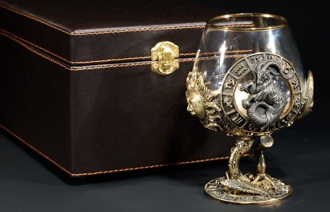 Бокал для коньяка Зодиак "Козерог"  1 шт.  в подарочном футляре с художественным оформлением  430 мл