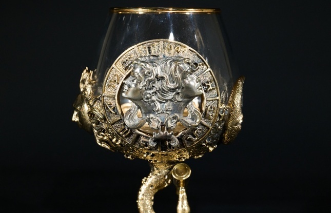 Бокал для коньяка Зодиак "Близнецы"  2 шт.  в подарочном футляре с художественным оформлением  430 мл - фото №6