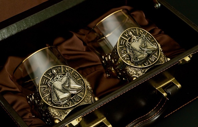 Стакан для виски Зодиак «Весы» 430 мл - фото №5