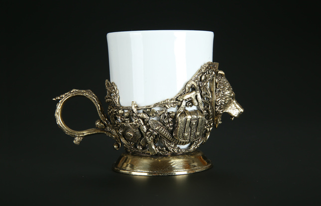 Чашка для кофе "Трофейный Медведь"  200 мл - фото №4