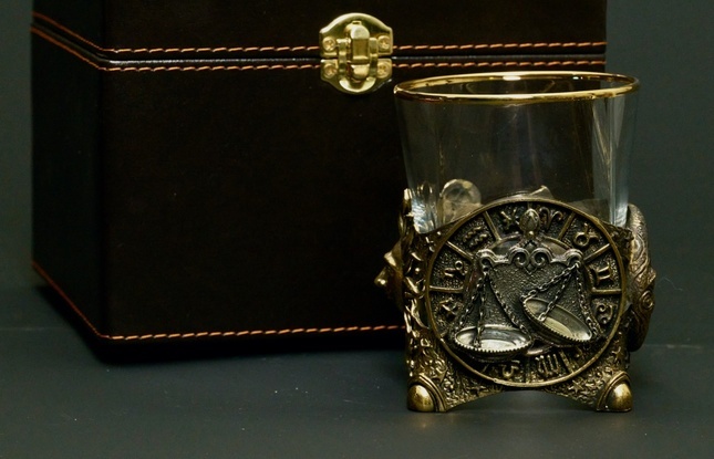 Стакан для виски Зодиак "Весы"  1 шт.  в подарочном кейсе с художественным оформлением 310 мл