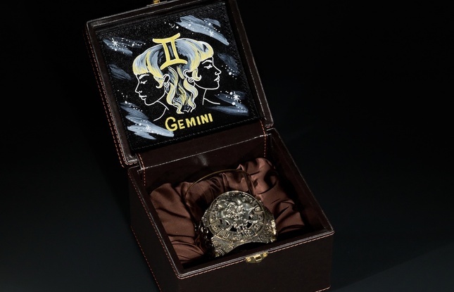 Стакан для виски Зодиак  "Близнецы"  1 шт.  в подарочном кейсе с художественным оформлением 310 мл - фото №1