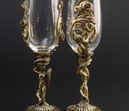 Набор бокалов для шампанского «Флора» (2 шт.) в подарочном футляре 180 мл - фото №4