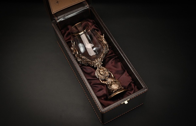 Бокал для вина "Гороскоп Рыбы"  1 шт.  в подарочном футляре с художественным оформлением  430 мл - фото №2