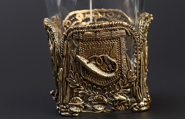 Подарочный набор стаканов для виски «Рыбалка» 310 мл - фото №5