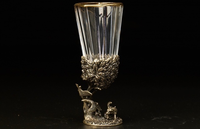 Набор лафитников «Русский Лес " 3 шт в подарочном футляре с художественным оформлением  50 мл - фото №7