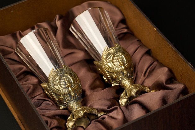 Набор рюмок-лафитников «Классика» 2 шт в подарочной коробке