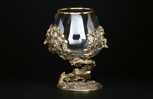 Бокал для коньяка "Рыбалка Элит "  в подарочном футляре с художественным оформлением  430 мл - фото №6