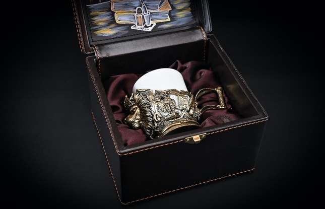 Чашка для кофе "Мудрому руководителю" 1 шт. в подарочном футляре с художественным оформлением 200 мл - фото №1