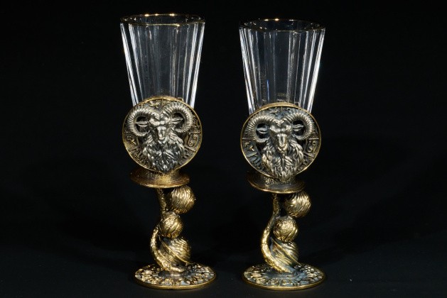 Набор лафитников для водки Знаки зодиака «Овен» 50мл