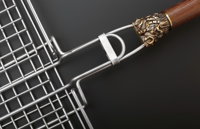 Решетка гриль "Волк кельтский узор" - фото №2