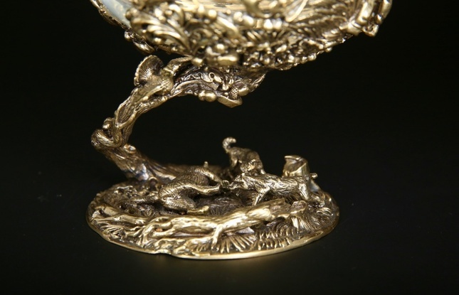 Бокал для коньяка «Охота  Элит» Волк   430 мл - фото №1