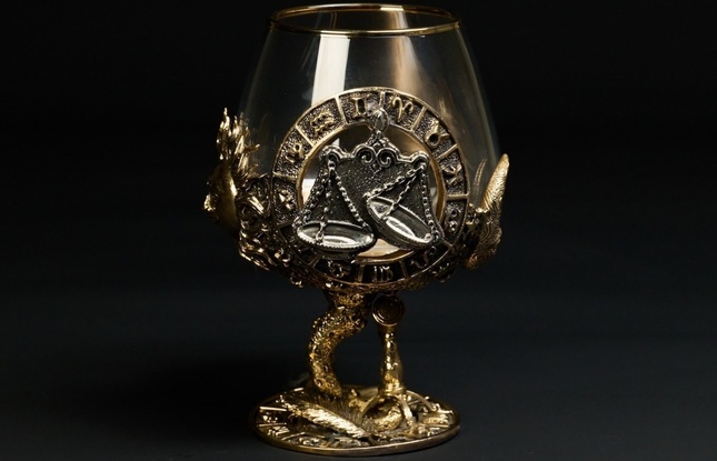 Бокал для коньяка Зодиак "Весы"  1 шт.  в подарочном футляре с художественным оформлением  430 мл - фото №5