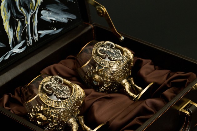 Бокал для коньяка Зодиак «Овен» 2 шт. в подарочном футляре