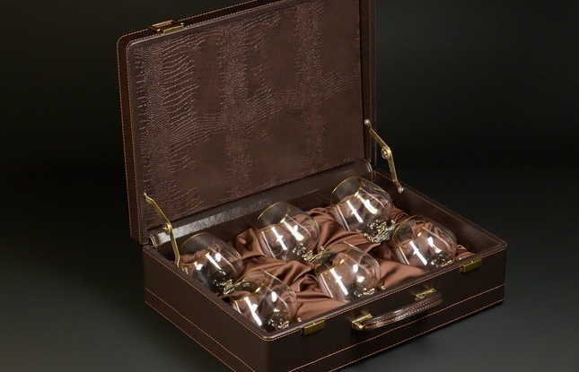 Бокал  для коньяка "Охотники на привале" эконом 430 мл - фото №9