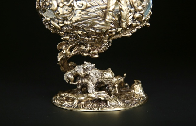 Бокал для коньяка "Охота Элит" Медведь  430 мл - фото №2