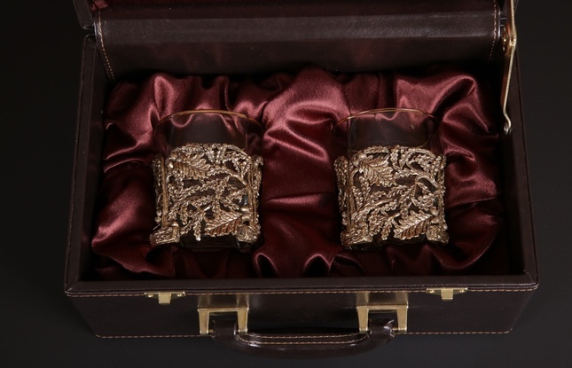 Подарочный набор стаканов для виски  "Дубок" 310 мл - фото №3