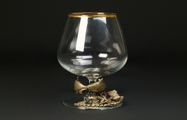 Набор бокалов  «Рыбалка»  эконом 4 шт. в подарочном кейсе с художественным оформлением  430 мл - фото №5