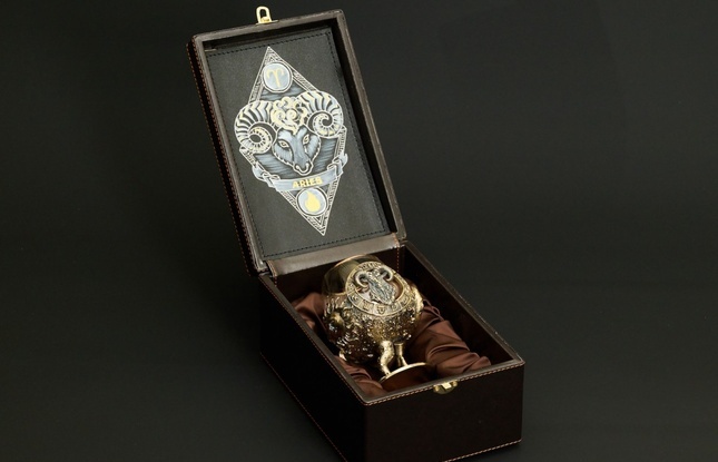 Бокал для коньяка Зодиак "Овен"  1 шт.  в подарочном футляре с художественным оформлением  430 мл - фото №1