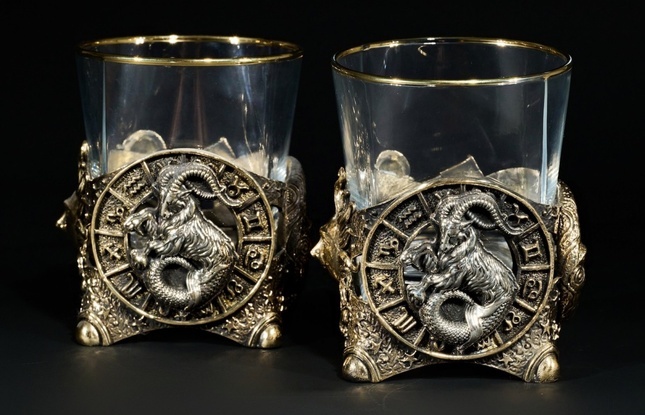 Стакан для виски Зодиак  "Козерог"  - фото №1