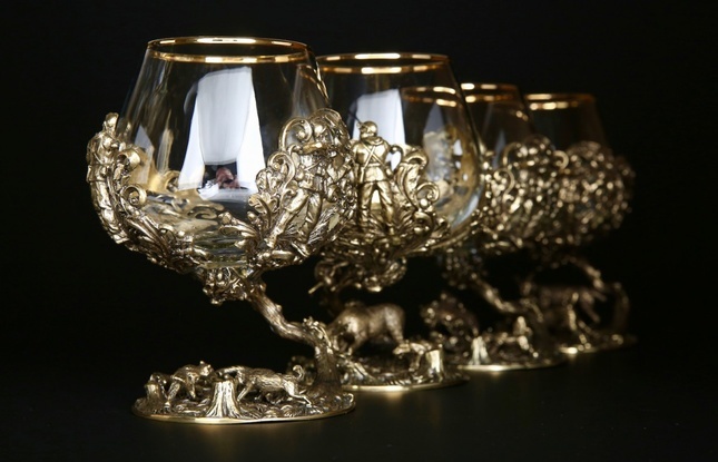 Бокал для коньяка  «Охота Элит» Кабан 430 мл - фото №4