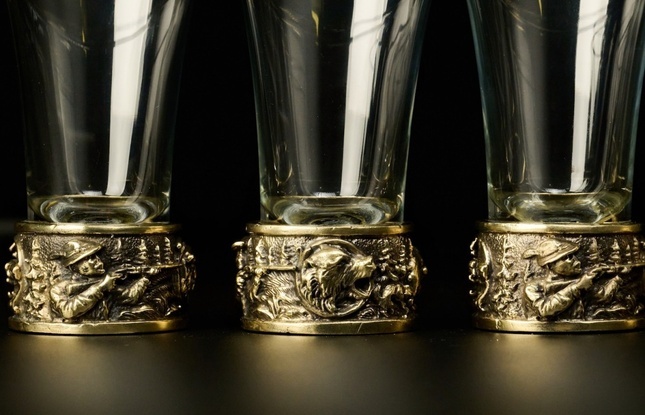 Набор стопок для текилы  "Охота на медведя" - фото №6