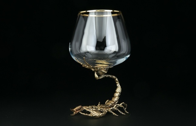 Бокал для коньяка «Скорпион» в подарочной коробке - фото №2