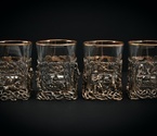 Подарочный набор стаканов для виски   Охота  4 шт. 310 мл в подарочном кейсе  с художественным оформлением - фото №3