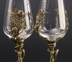 Набор бокалов для вина «Флора» (2 шт.) в подарочном футляре 450 мл - фото №4