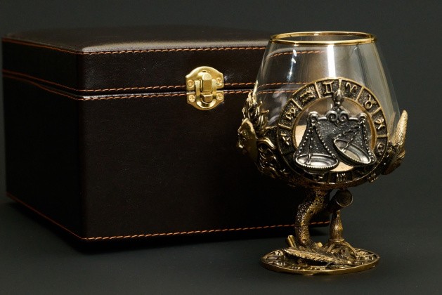 Бокал для коньяка Зодиак "Весы"  1 шт.  в подарочном футляре с художественным оформлением  430 мл